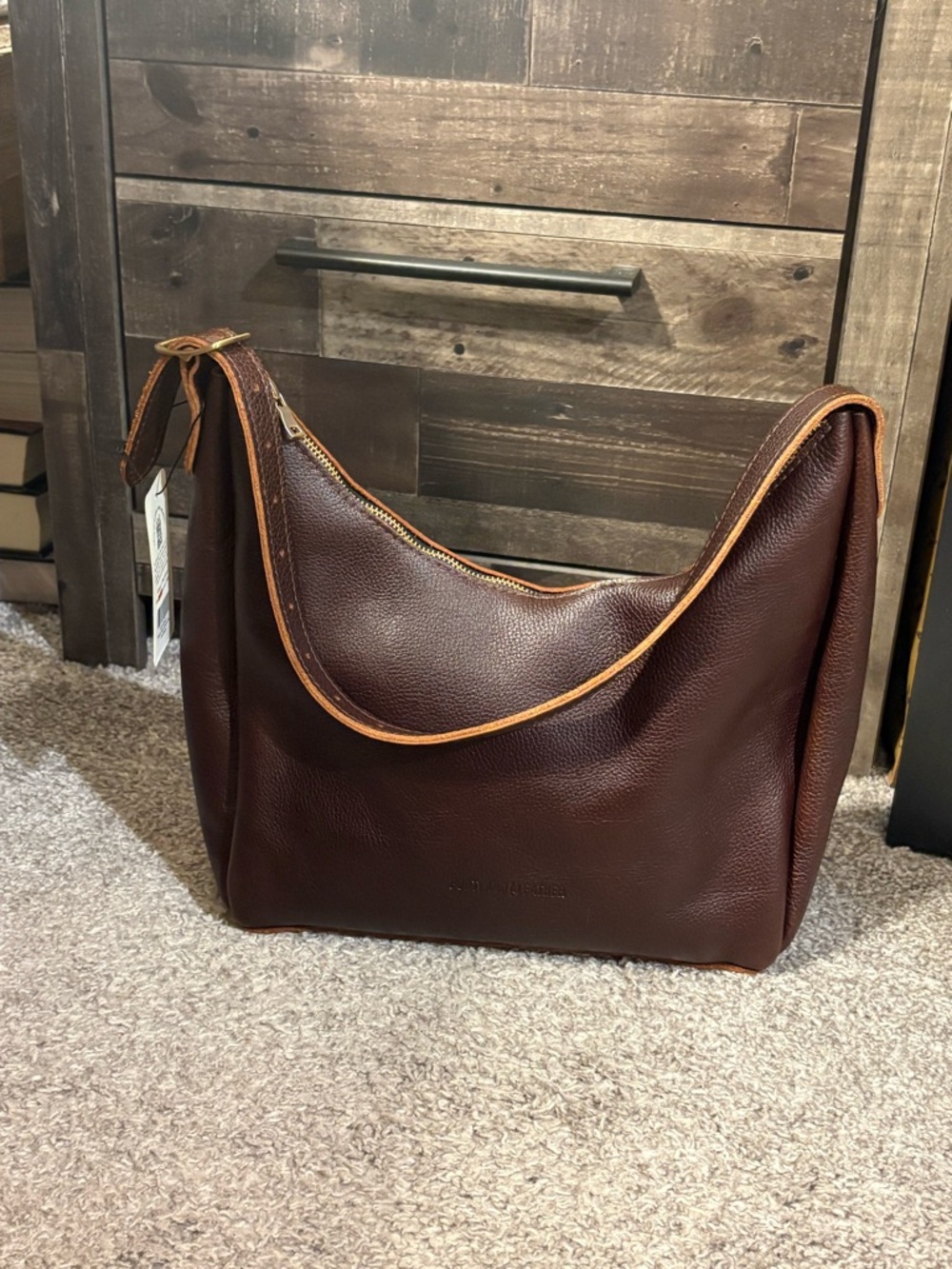 Portland Leather Aspen bag in cold brew NWT, never carried